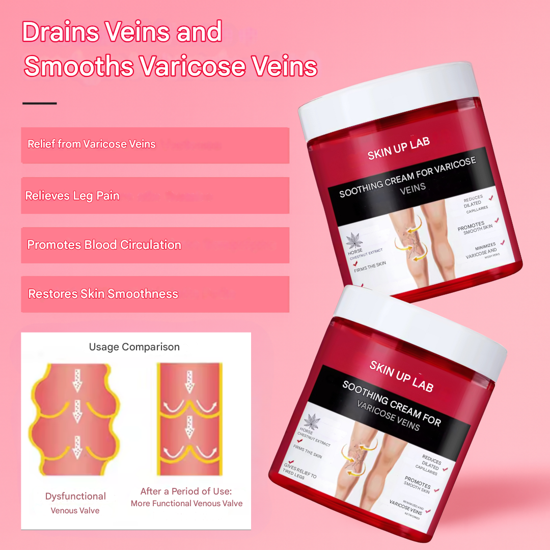 Leg cream to permanently eliminate varicose veins (80g)